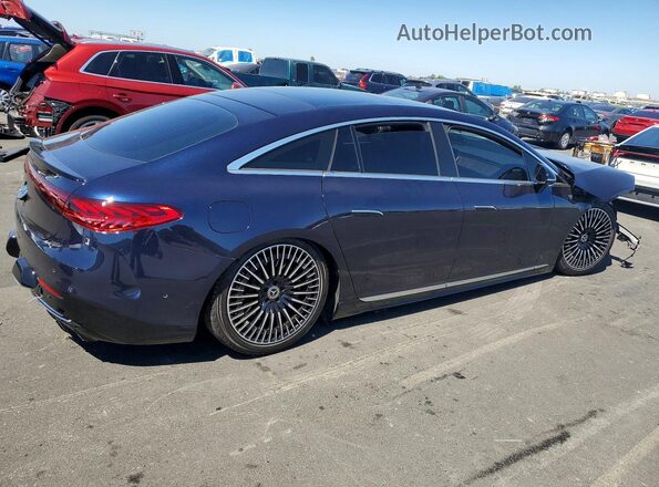 W1KCG2DB2NA008477 2022 MERCEDES-BENZ EQS Blue Rear right