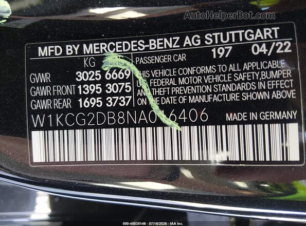 W1KCG2DB8NA016406 2022 MERCEDES-BENZ EQS 450+ Black ძრავის განყოფილების ხედი
