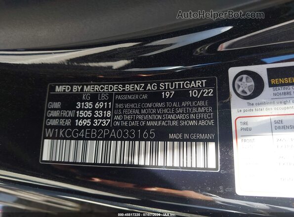 W1KCG4EB2PA033165 2023 MERCEDES-BENZ EQS 580 Black ძრავის განყოფილების ხედი