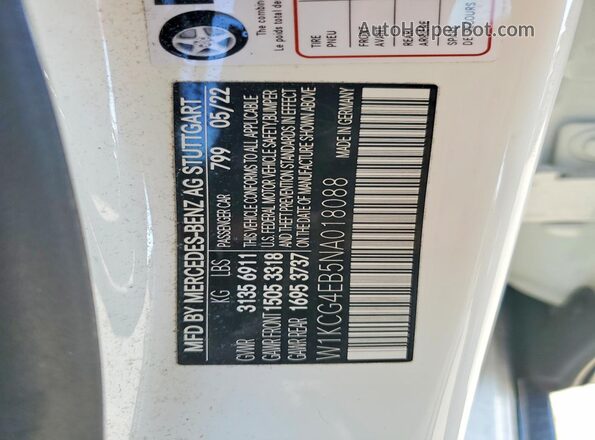 W1KCG4EB5NA018088 2022 MERCEDES-BENZ EQS White Engine compartment view