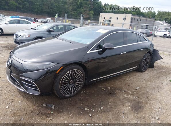 W1KCG4EBXNA022198 2022 MERCEDES-BENZ EQS 580 Black Առջևի ձախ երեք քառորդ տեսարան