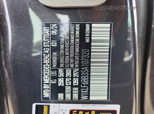 W1KLF6BB3SA107320 2025 MERCEDES-BENZ E Black Engine compartment view