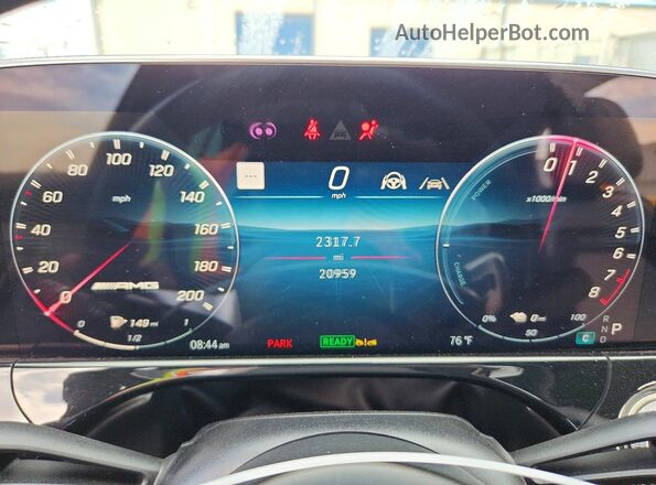 W1KLF6DBXSA137119 2025 MERCEDES-BENZ E Blue Instrument cluster view
