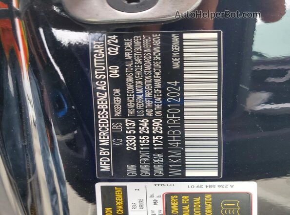 W1KMJ4HB1RF012024 2024 MERCEDES-BENZ CLE Black Շարժիչի բաժամունքի տեսք
