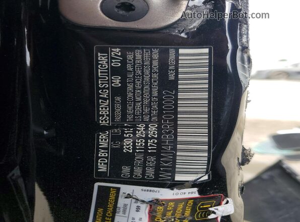 W1KMJ4HB3RF010002 2024 MERCEDES-BENZ CLE Black Widok komory silnika