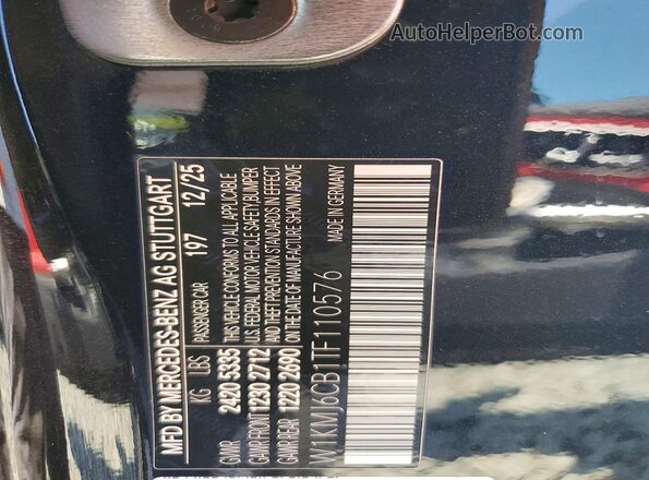W1KMJ6CB1TF110576 2026 MERCEDES-BENZ CLE Black Vista del compartimento del motor
