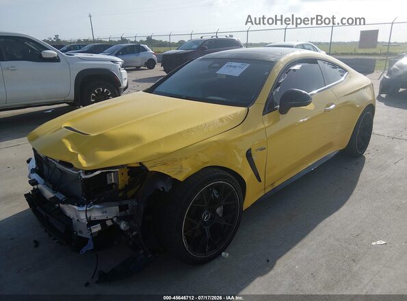 W1KMJ6CB3SF054686 2025 MERCEDES-BENZ AMG CLE 53 Yellow წინა მარცხენა ხედი სამი მეოთხედიდან