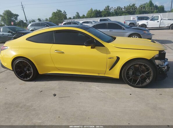 W1KMJ6CB3SF054686 2025 MERCEDES-BENZ AMG CLE 53 Yellow უკანა სალონის ხედი
