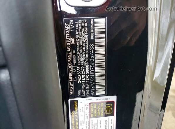 W1KMK4HB7SF057438 2025 MERCEDES-BENZ CLE Black Vista del compartimento del motor