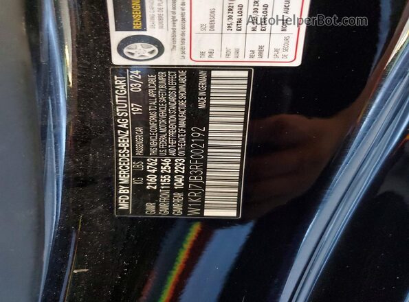 W1KRJ7JB3RF002192 2024 MERCEDES-BENZ AMG Black Engine compartment view