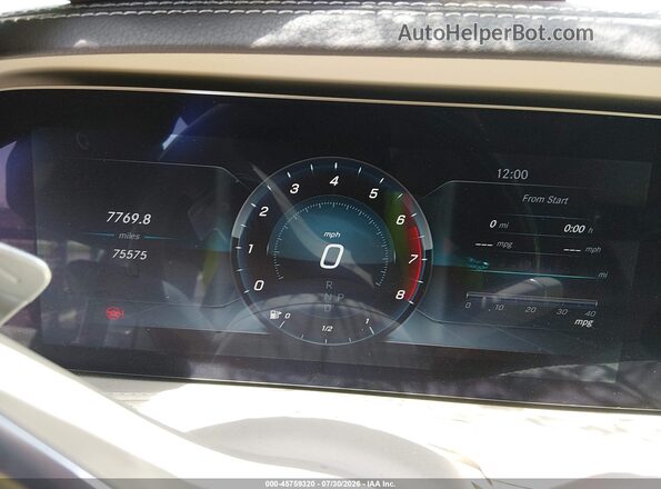 W1KUG8DB1LA568155 2020 MERCEDES-BENZ S-CLASS White Вид задніх сидінь