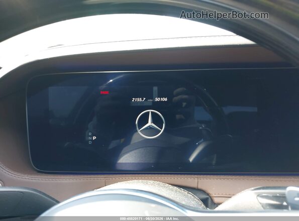 W1KUG8DB7LA550579 2020 MERCEDES-BENZ S-CLASS Black Widok tylnych siedzeń