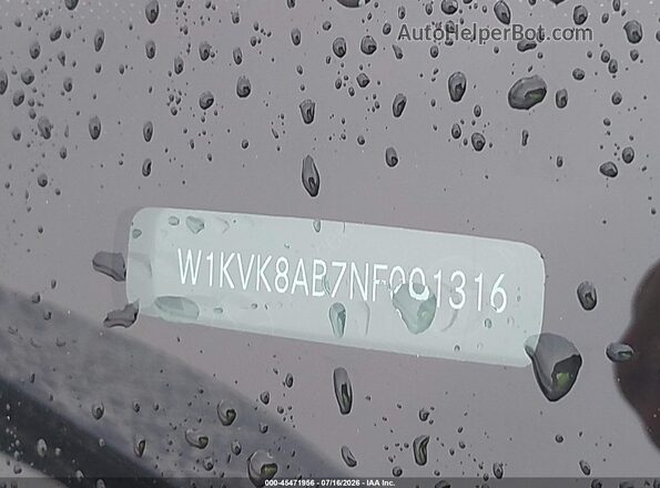 W1KVK8AB7NF001316 2022 MERCEDES-BENZ AMG SL 55 Silver Instrument cluster view