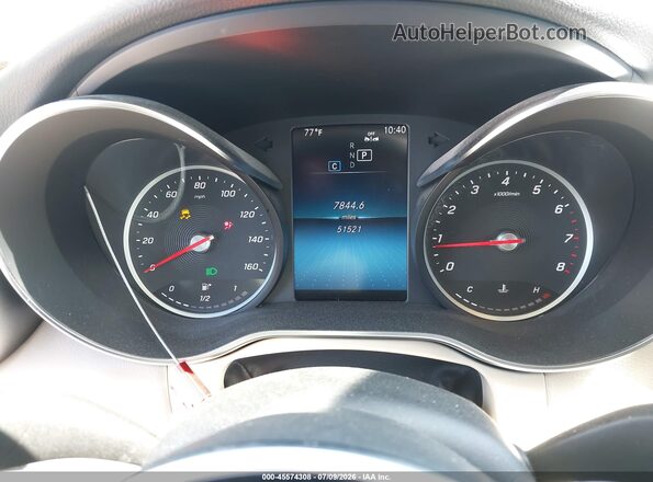 W1KWF8DB1LR599743 2020 MERCEDES-BENZ C-CLASS White Rear seats view