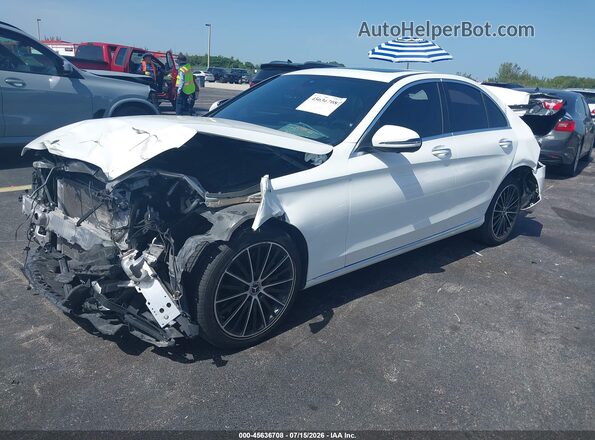W1KWF8DB1MR652085 2021 MERCEDES-BENZ C-CLASS Белый Передняя левая четверть
