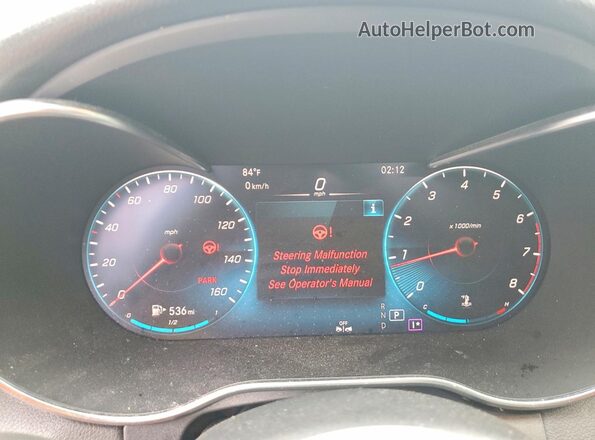 W1KWF8DB2LR577380 2020 MERCEDES-BENZ C Серебряный Вид щитка приборов
