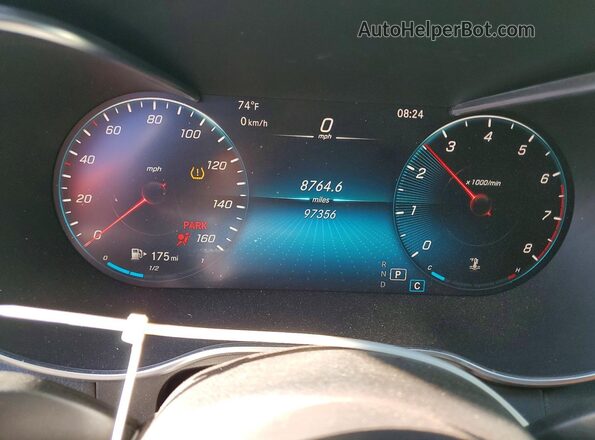 W1KWF8DB3MR617824 2021 MERCEDES-BENZ C White Սարքավորումների վահանակի տեսք