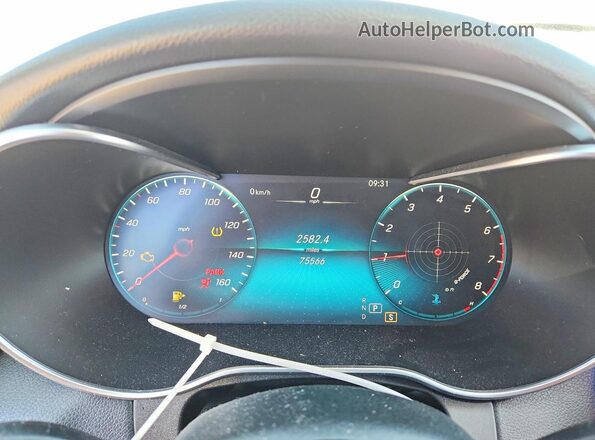 W1KWF8DB3MR621100 2021 MERCEDES-BENZ C Silver Вид щитка приладів