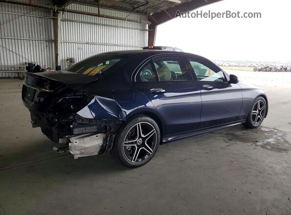 W1KWF8DB3MR638284 2021 MERCEDES-BENZ C Синий Задняя правая четверть
