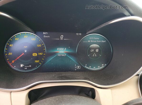 W1KWF8DB5MR629411 2021 MERCEDES-BENZ C White Սարքավորումների վահանակի տեսք