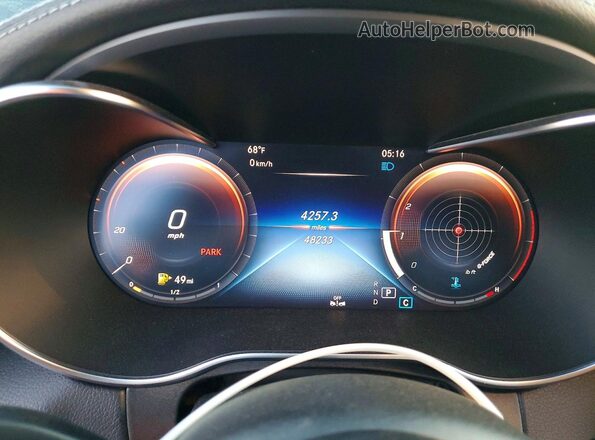 W1KWF8DB7MR621374 2021 MERCEDES-BENZ C Черный Вид щитка приборов