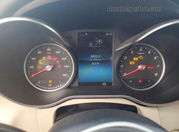 W1KWF8DB9LR594628 2020 MERCEDES-BENZ C Blue Սարքավորումների վահանակի տեսք