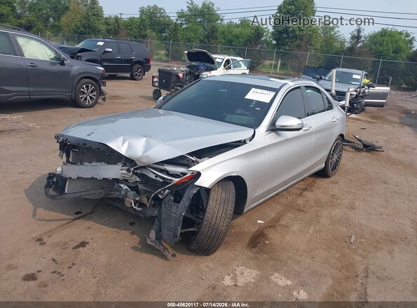 W1KWF8DBXMR622082 2021 MERCEDES-BENZ C-CLASS Серебряный Передняя левая четверть