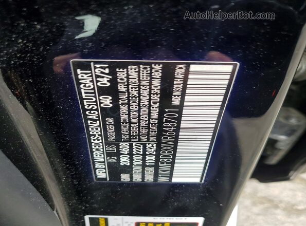 W1KWF8DBXMR648701 2021 MERCEDES-BENZ C Black Engine compartment view