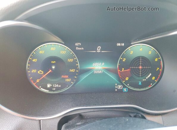 W1KWF8DBXMR648701 2021 MERCEDES-BENZ C Black Instrument cluster view