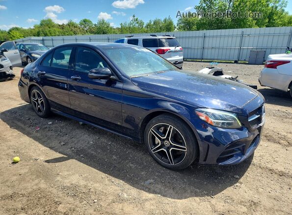W1KWF8EB1LR592550 2020 MERCEDES-BENZ C Blue Передня права чверть