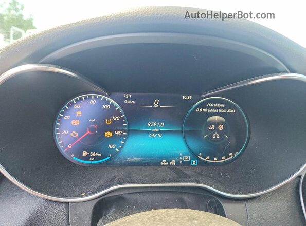 W1KWF8EB1LR592550 2020 MERCEDES-BENZ C Blue Вид щитка приладів