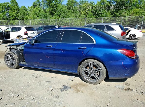 W1KWF8EB5MR621839 2021 MERCEDES-BENZ C Синий Задняя левая четверть