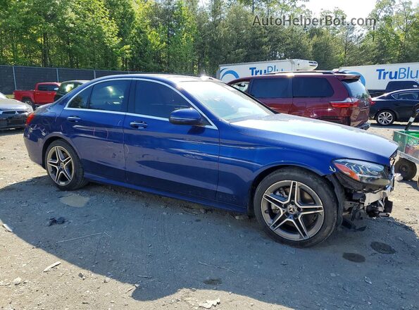 W1KWF8EB5MR621839 2021 MERCEDES-BENZ C Синий Передняя правая четверть