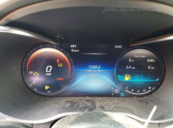 W1KWF8EB5MR621839 2021 MERCEDES-BENZ C Синий Вид щитка приборов