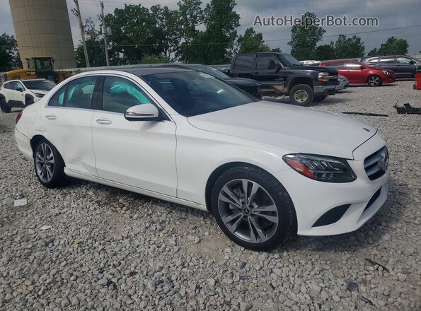 W1KWF8EB6MR611224 2021 MERCEDES-BENZ C Белый Передняя правая четверть