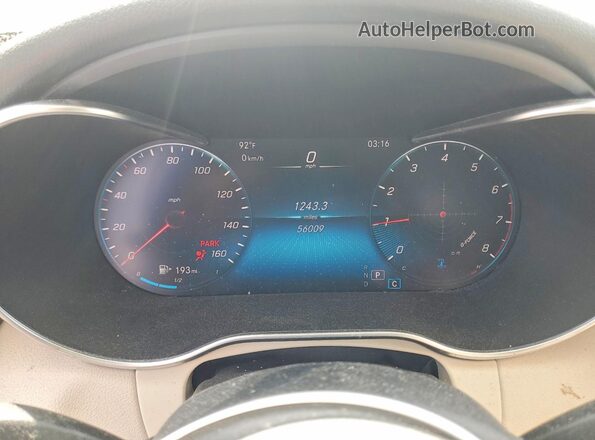 W1KWF8EB9MR635999 2021 MERCEDES-BENZ C White ხელსაწყოთა პანელის ხედი