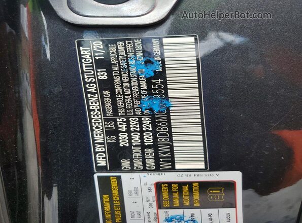 W1KWJ8DB6MG058554 2021 MERCEDES-BENZ C Black Widok komory silnika
