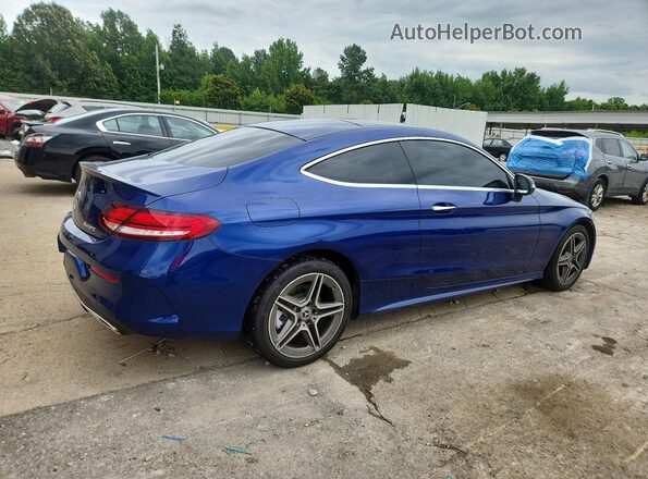 W1KWJ8EB8MG089237 2021 MERCEDES-BENZ C Синий Задняя правая четверть