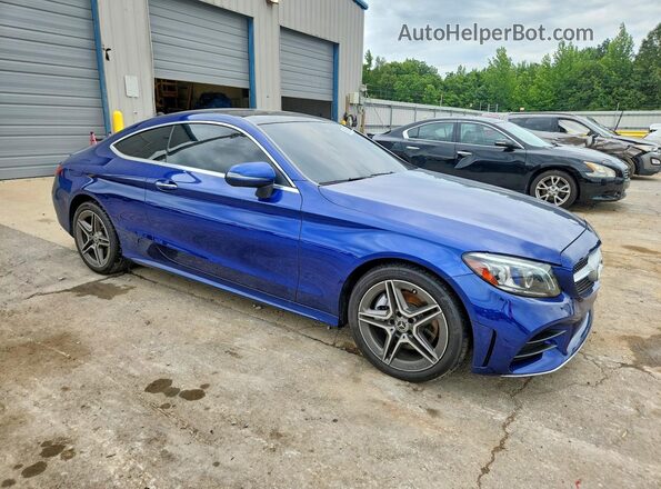W1KWJ8EB8MG089237 2021 MERCEDES-BENZ C Синий Передняя правая четверть