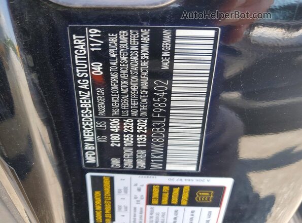 W1KWK8DB3LF985402 2020 MERCEDES-BENZ C Black Vista del compartimento del motor
