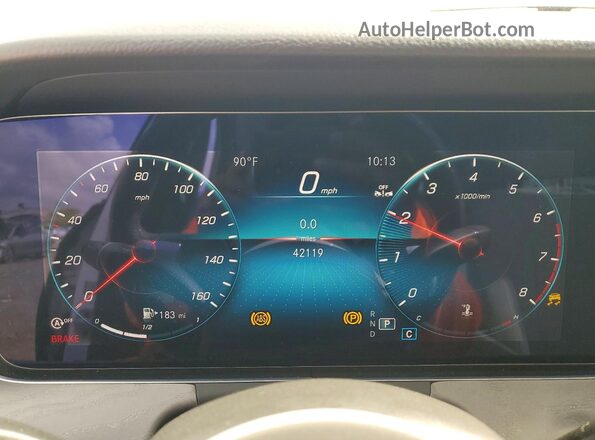 W1KZF8DB1MA940197 2021 MERCEDES-BENZ E White Вид щитка приладів