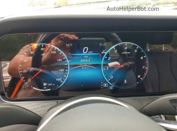 W1KZF8DB1NB090115 2022 MERCEDES-BENZ E Gray Vista del cuadro de instrumentos