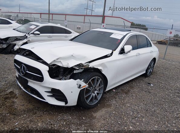 W1KZF8DB5NB088142 2022 MERCEDES-BENZ E-CLASS White Առջևի ձախ երեք քառորդ տեսարան