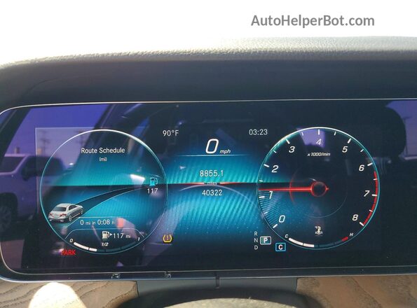 W1KZF8DB6NB091406 2022 MERCEDES-BENZ E Gray Vista del cuadro de instrumentos
