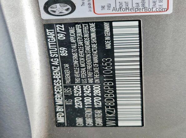 W1KZF8DB6PB110653 2023 MERCEDES-BENZ E Tan Вид підкапотного простору