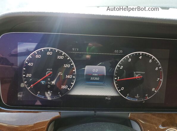 W1KZF8DB7LA834450 2020 MERCEDES-BENZ E Черный Вид щитка приборов
