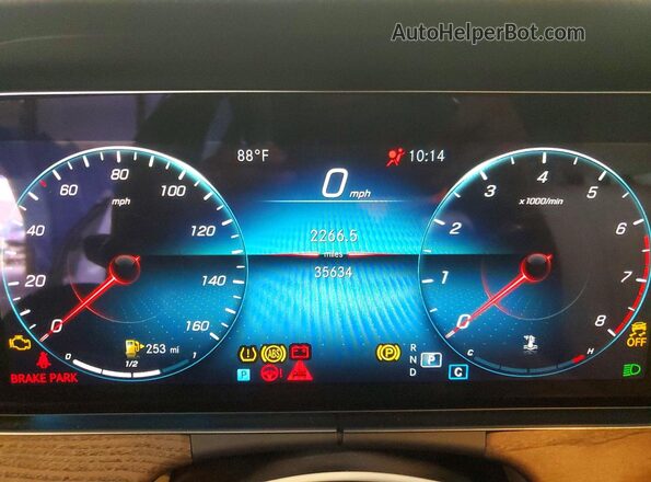 W1KZF8DB7NB089776 2022 MERCEDES-BENZ E Белый Вид щитка приборов