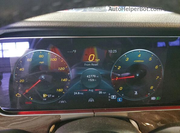 W1KZF8EB2MA967584 2021 MERCEDES-BENZ E White Widok zestawu wskaźników