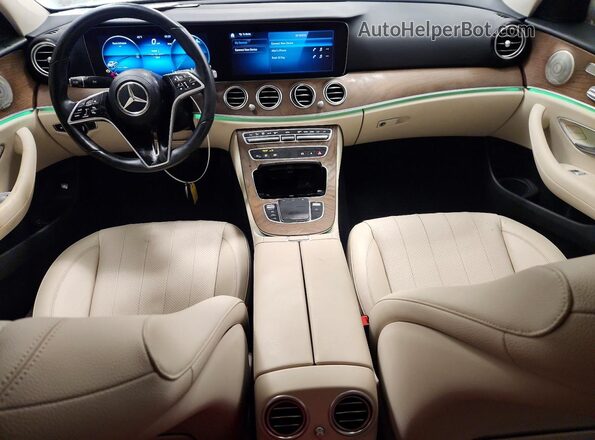 W1KZF8EB3PB100483 2023 MERCEDES-BENZ E White Widok deski rozdzielczej
