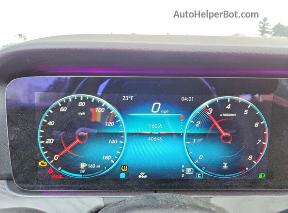 W1KZF8EB6MA909025 2021 MERCEDES-BENZ E Black Vista del cuadro de instrumentos